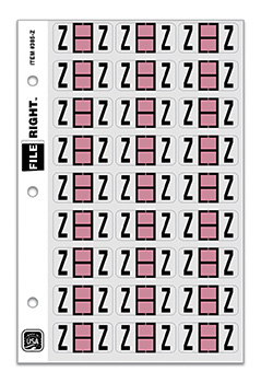 File right™ brand - alphabet labels